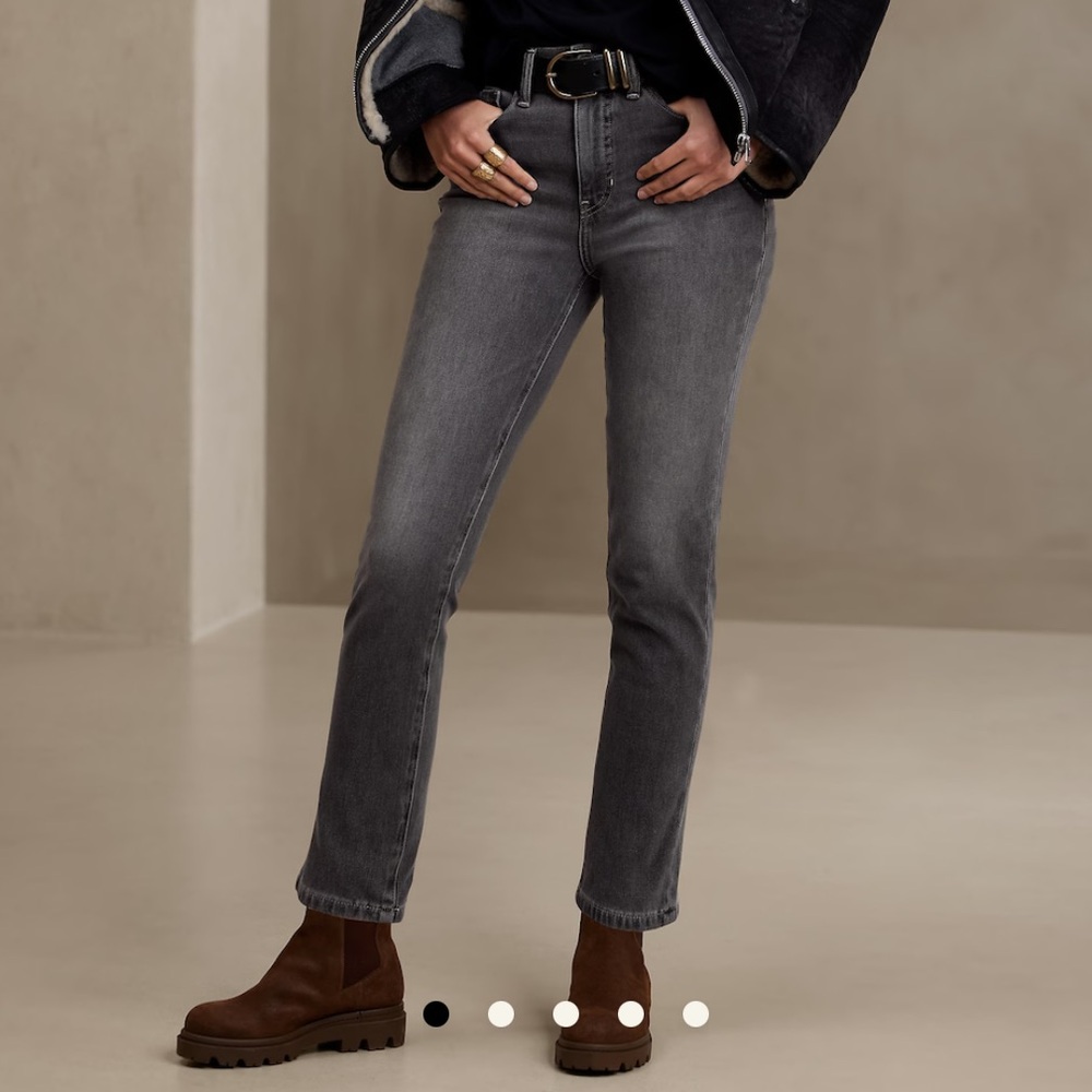 Banana Republic Slim Jean Charcoal Gray Wash 25
